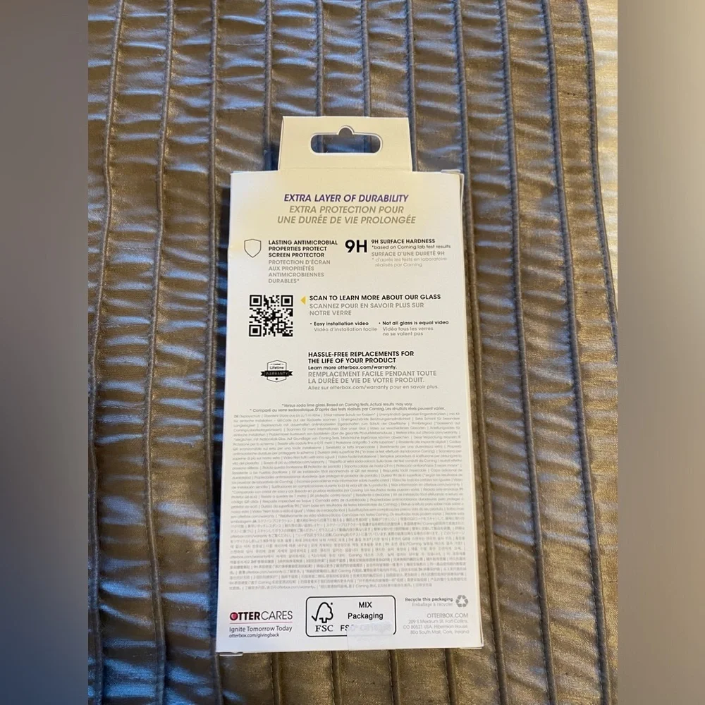 NEW - OtterBox ALPHAGLASSSERIES ANTIMICROBIAL ScreenProtector -iPhone 14 Pro Max